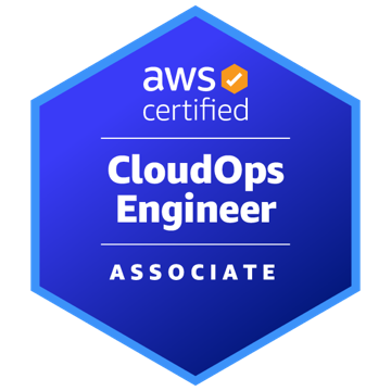 AWS Certified CloudOps Engineer Associate badge